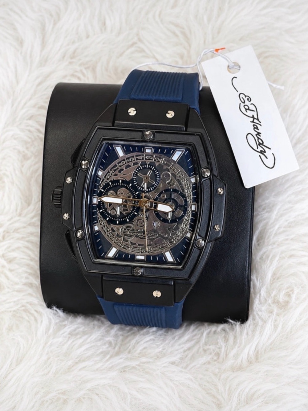 Ed Hardy Blue Men's Sport Watch Bag